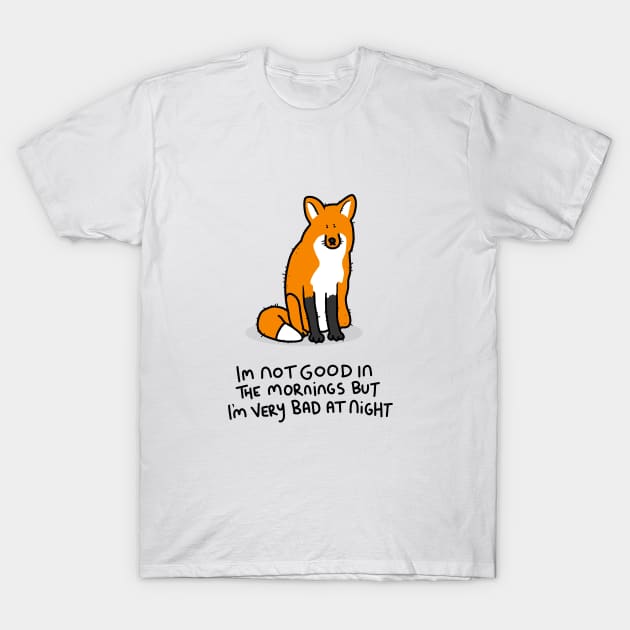 Grumpy Fox T-Shirt by grumpyanimals